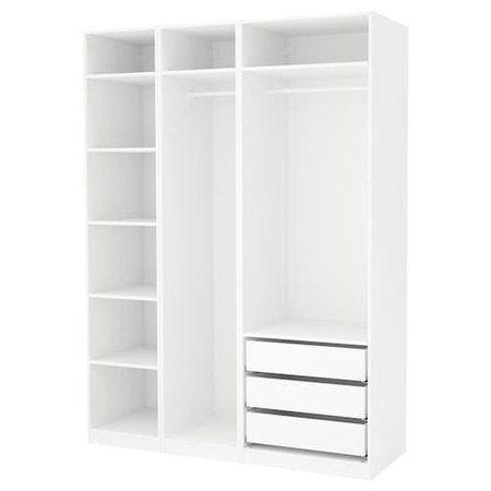 PAX Wardrobe, white, 68 7/8x22 7/8x79 1/4" - IKEA