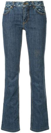 Pre-Owned low rise bootcut monogram jeans