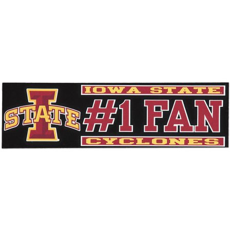Iowa State Cyclones 3" x 10" #1 Fan Die Cut Decal