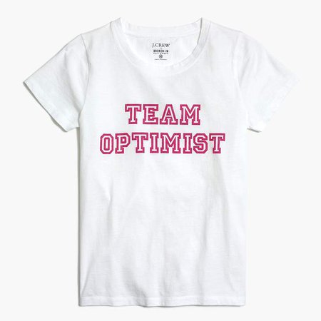 Team optimist: graphic T-shirt