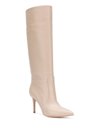 Shop Gianvito Rossi pointed knee-high boots with Express Delivery - Farfetch