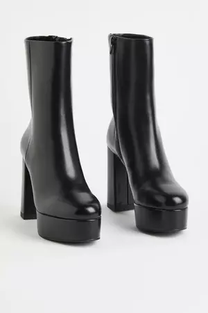 Platform Boots - Black - Ladies | H&M CA
