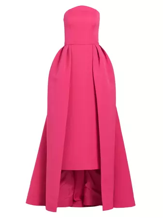 Shop Amsale Arch Strapless High-Low Gown | Saks Fifth Avenue