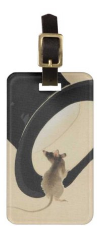 year of the rat luggag tag