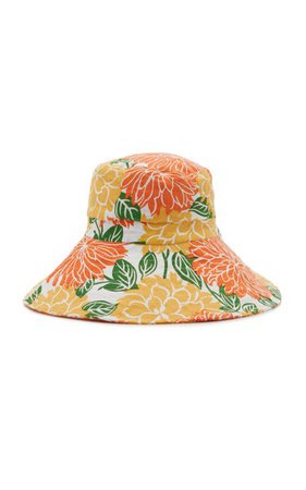 Frederikke Floral Linen Sun Hat By Faithfull The Brand | Moda Operandi