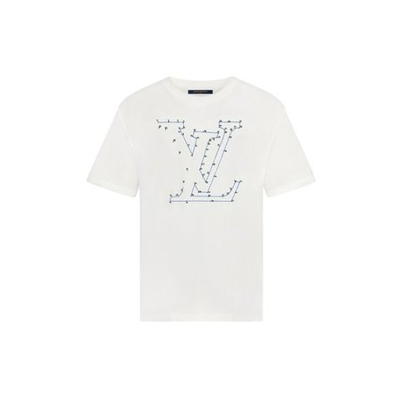 LV Stitch Print and Embroidered T-Shirt in Black - Ready-to-Wear 1A83R1 | LOUIS VUITTON ®