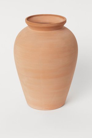 Large Terracotta Vase - Terracotta - Home All | H&M US