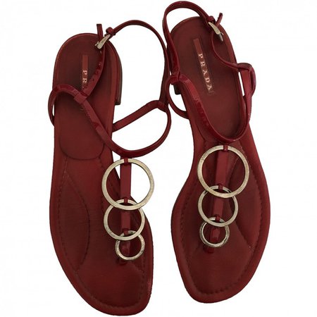 Red Patent leather Sandals