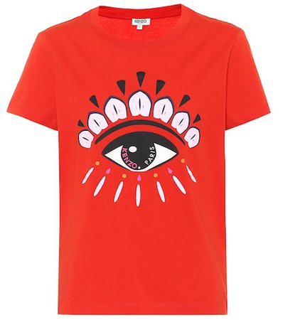 Eye printed cotton T-shirt