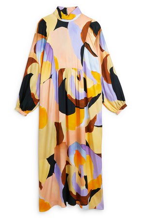 River Island Abstract Pattern Long Sleeve Dress | Nordstrom