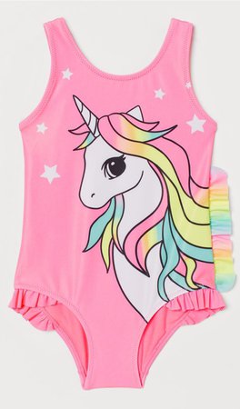 H&M unicorn swimsuit