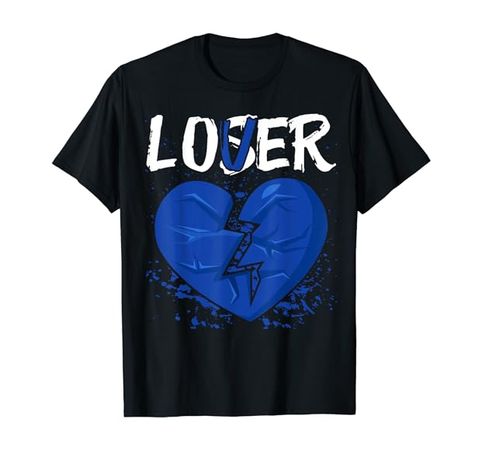 Amazon.com: Racer Blue 5s Tee To Match Loser Lover Heart 5 Racer Blue T-Shirt : Clothing, Shoes & Jewelry