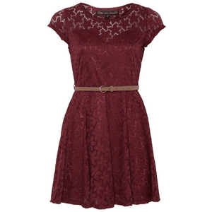 red lace dress png