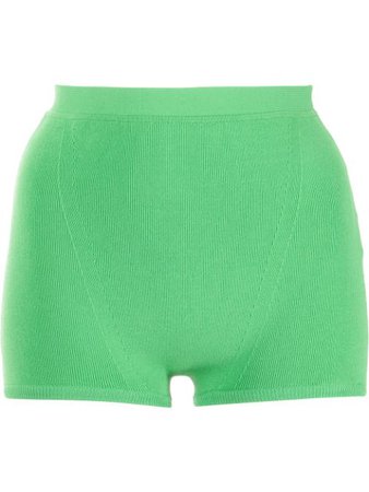 Molly Goddard high-waisted knitted shorts green MGSS2170ZOLABLOOMERS - Farfetch