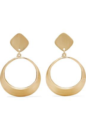 Gold-tone clip earrings | KENNETH JAY LANE | Sale up to 70% off | THE OUTNET