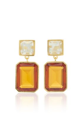Lush Gold-Plated Brass Earrings By Lizzie Fortunato | Moda Operandi