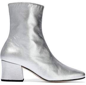 Dorateymur Sybil Metallic Leather Ankle Boots