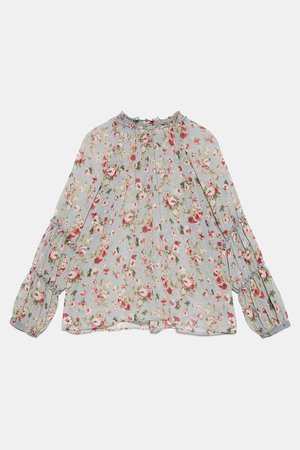 FLORAL PRINT BLOUSE - View All-SHIRTS | BLOUSES-WOMAN | ZARA United States