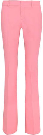 Stretch-wool Bootcut Pants - Pastel pink