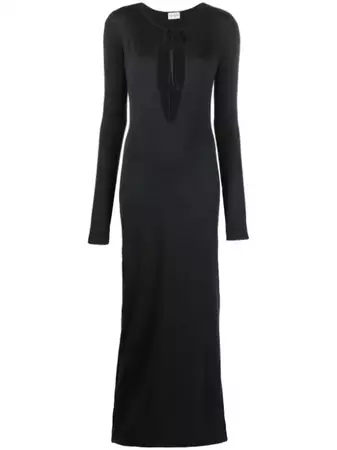 Magda Butrym cut-out Silk Maxi Dress - Farfetch