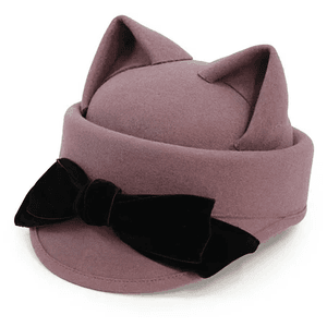 Cat Ears Hat with a Bow PNG