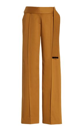 The Ashton Cotton Cashmere Pants With Belt Tip Hardware By Brandon Maxwell | Moda Operandi