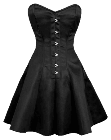 Black corset top PNG