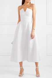 Roland Mouret | Senga strapless cloqué dress | NET-A-PORTER.COM