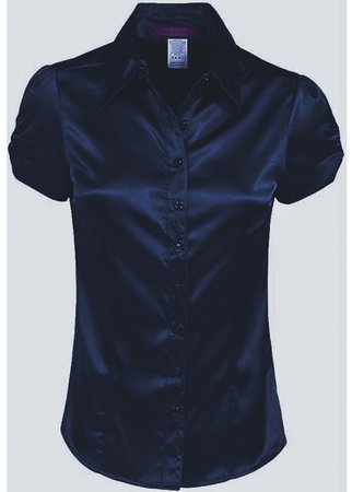shirt top blouse blue navy