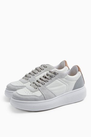 COLUMBIA Gray and White Sneakers | Topshop