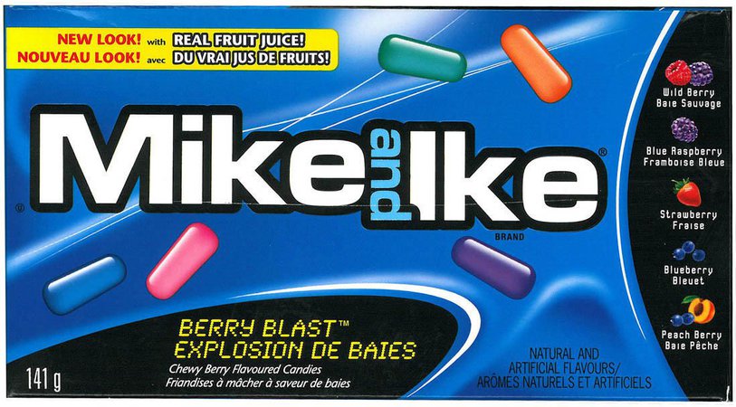 Mike and Ike Berry Blast Chewy Berry Flavoured Candies | Walmart Canada