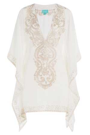 Embroidered Silk Tunic Gr. XL