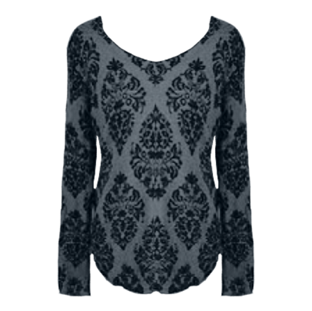 rebbie_irl’s damask print sweater | old navy