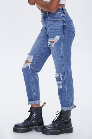 Distressed Boyfriend Jeans | Forever 21
