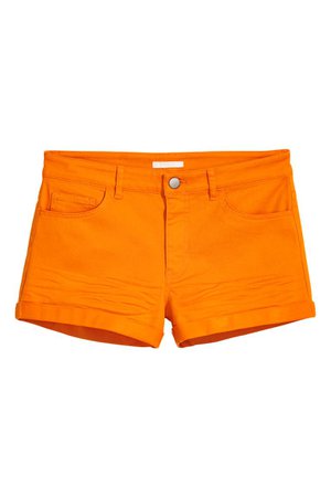Short twill shorts - Orange - Ladies | H&M