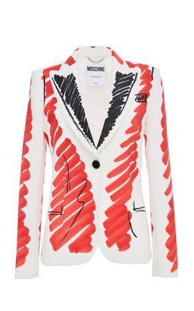 Tailored Crepe Jacket by Moschino | Moda Operandi