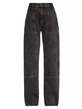 Shop Helmut Lang Carpenter Washed Straight-leg Jeans | Saks Fifth Avenue