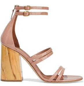 Elyse Buckle-detailed Patent-leather Sandals