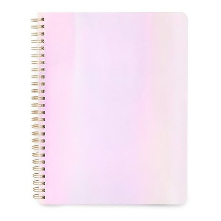 Pearlescent Notebook Pink ban.do Design Adult