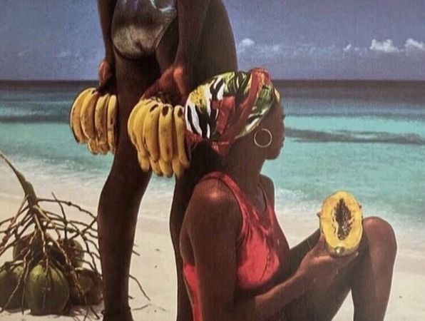 black girl beach