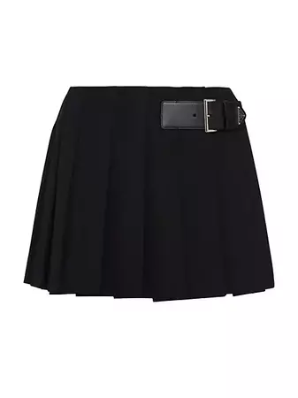 Shop Prada Gabardine Mini-Skirt | Saks Fifth Avenue