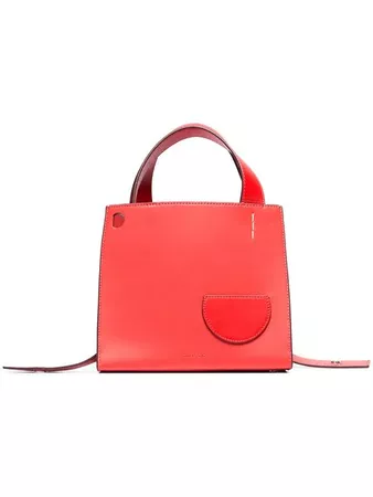 Danse Lente coral Margot leather top-handle tote £213 - Shop Online - Fast Global Shipping, Price