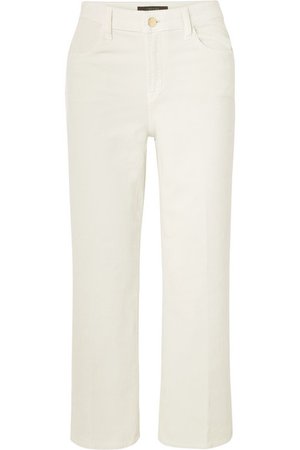 J Brand | Joan cropped cotton-blend corduroy wide-leg pants | NET-A-PORTER.COM