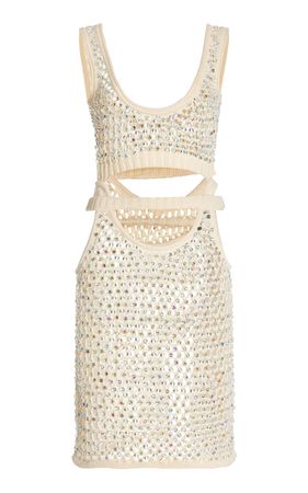Naomi Crystal Mesh Mini Dress By Diotima | Moda Operandi