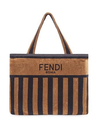 Fendi Stripe Logo Towel Bag - Farfetch