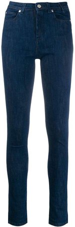 high-waist skinny jeans