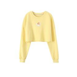 Angel Print Pastel Cropped Sweatshirt | Harajuku Basics – HarajukuBasics