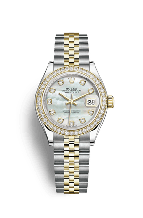 Rolex Lady-Datejust Watch: Yellow Rolesor - combination of Oystersteel and 18 ct yellow gold - M279383RBR-0019