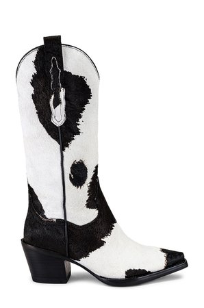 Jeffrey Campbell Dagget F Boot in Brown White Cow | REVOLVE