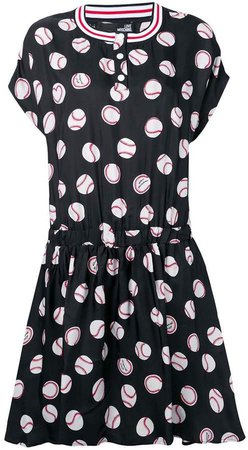 baseball-print dress